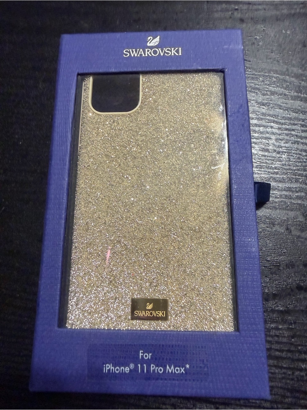 Swarovski iPhone 11 Pro Max gold glitter case new in the box